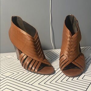 Vince Camuto Tan Strappy Heels